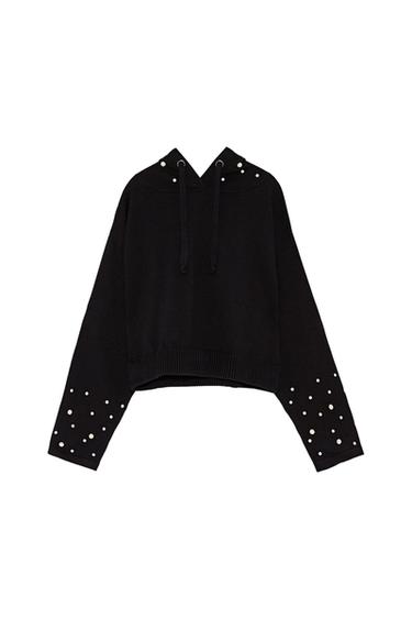 PEARLY HOODED SWEATSHIRT