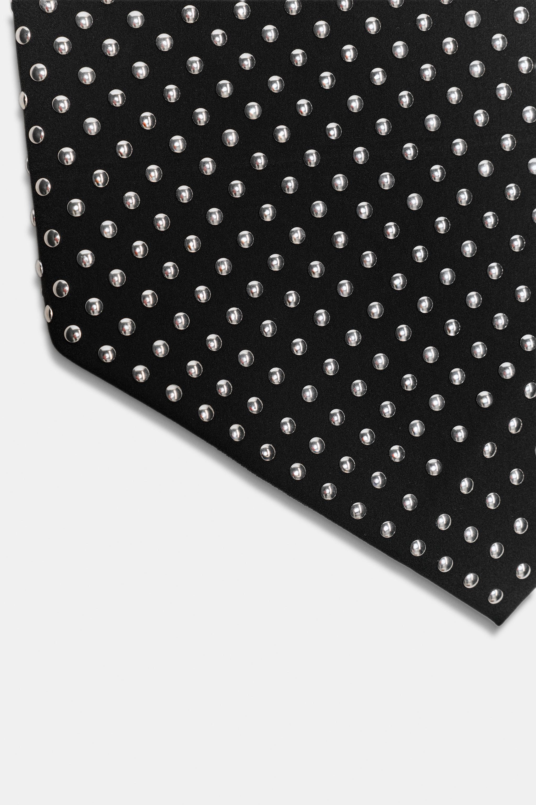 STUDDED HALTER TOP
