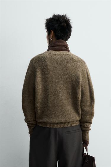 CARDIGAN RELAXED FIT ÉDITION LIMITÉE - Marron de Zara - Image 2