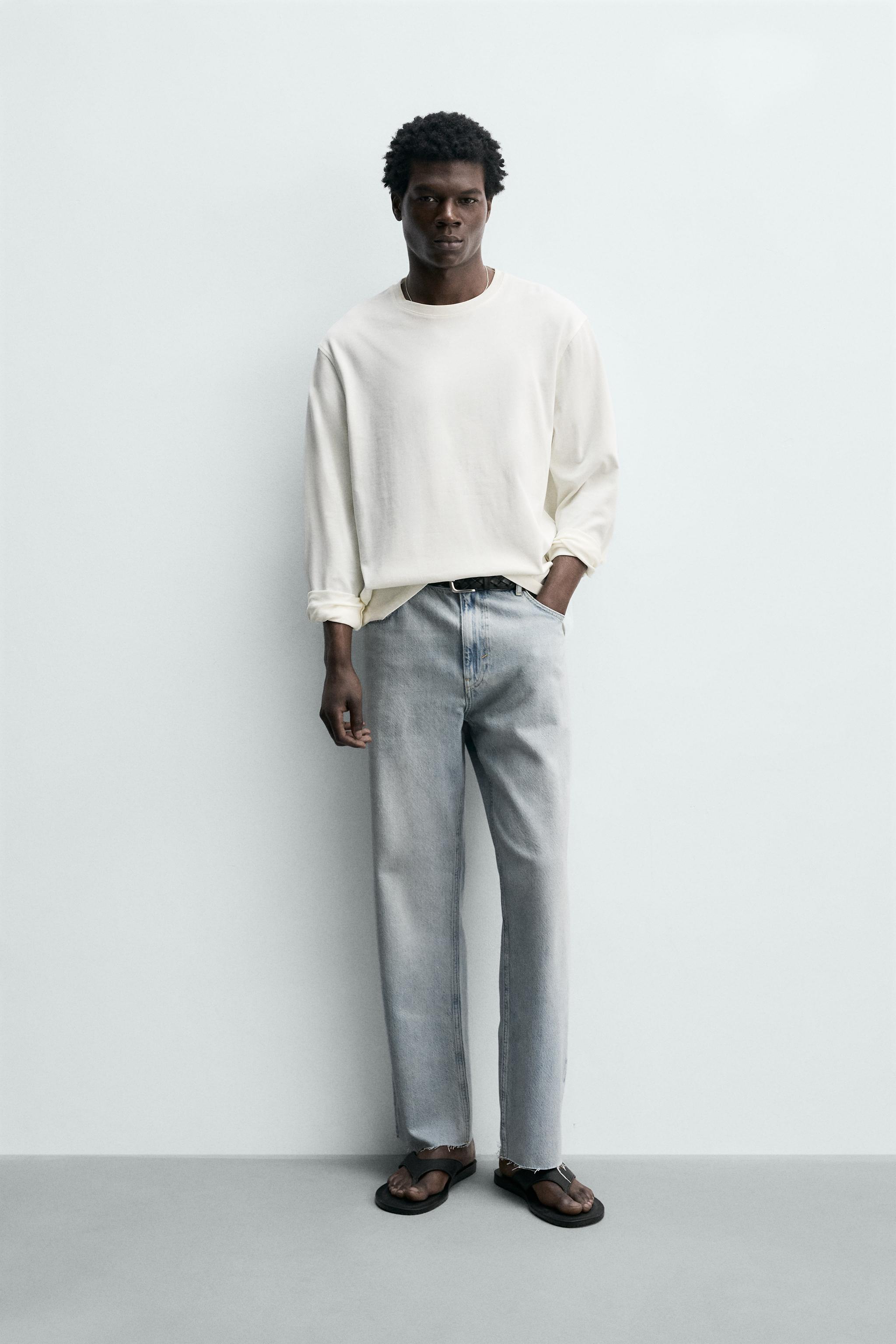 ストレートフィットデニムパンツ - ライトブルー | ZARA Japan / 日本