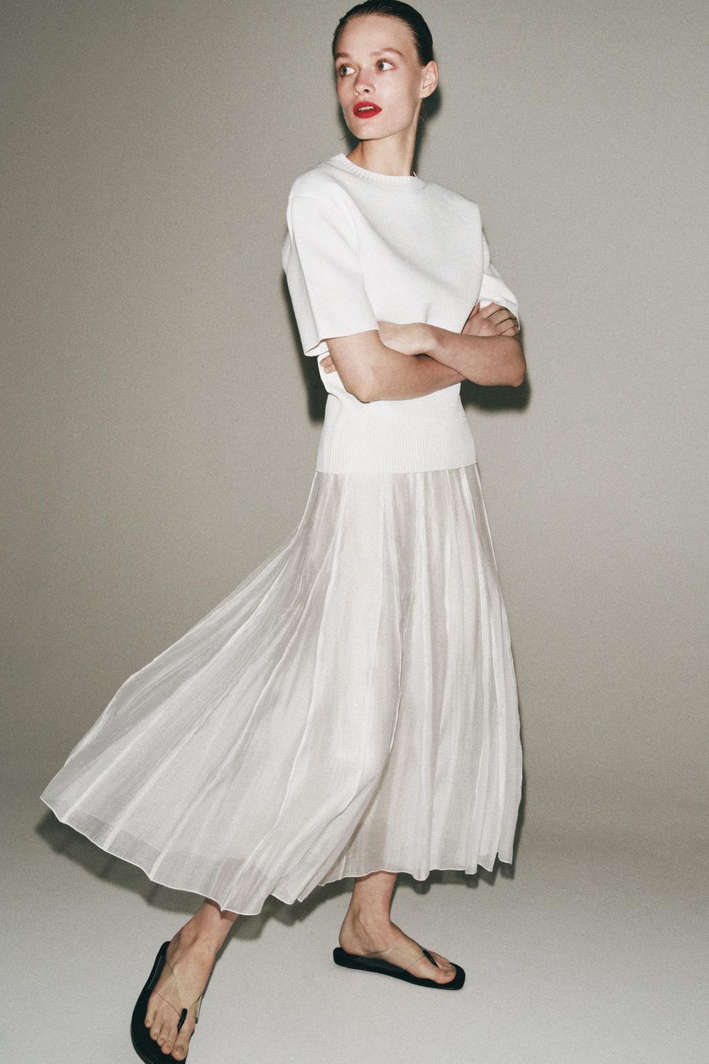 FLOWY COMBINATION SKIRT ZW COLLECTION