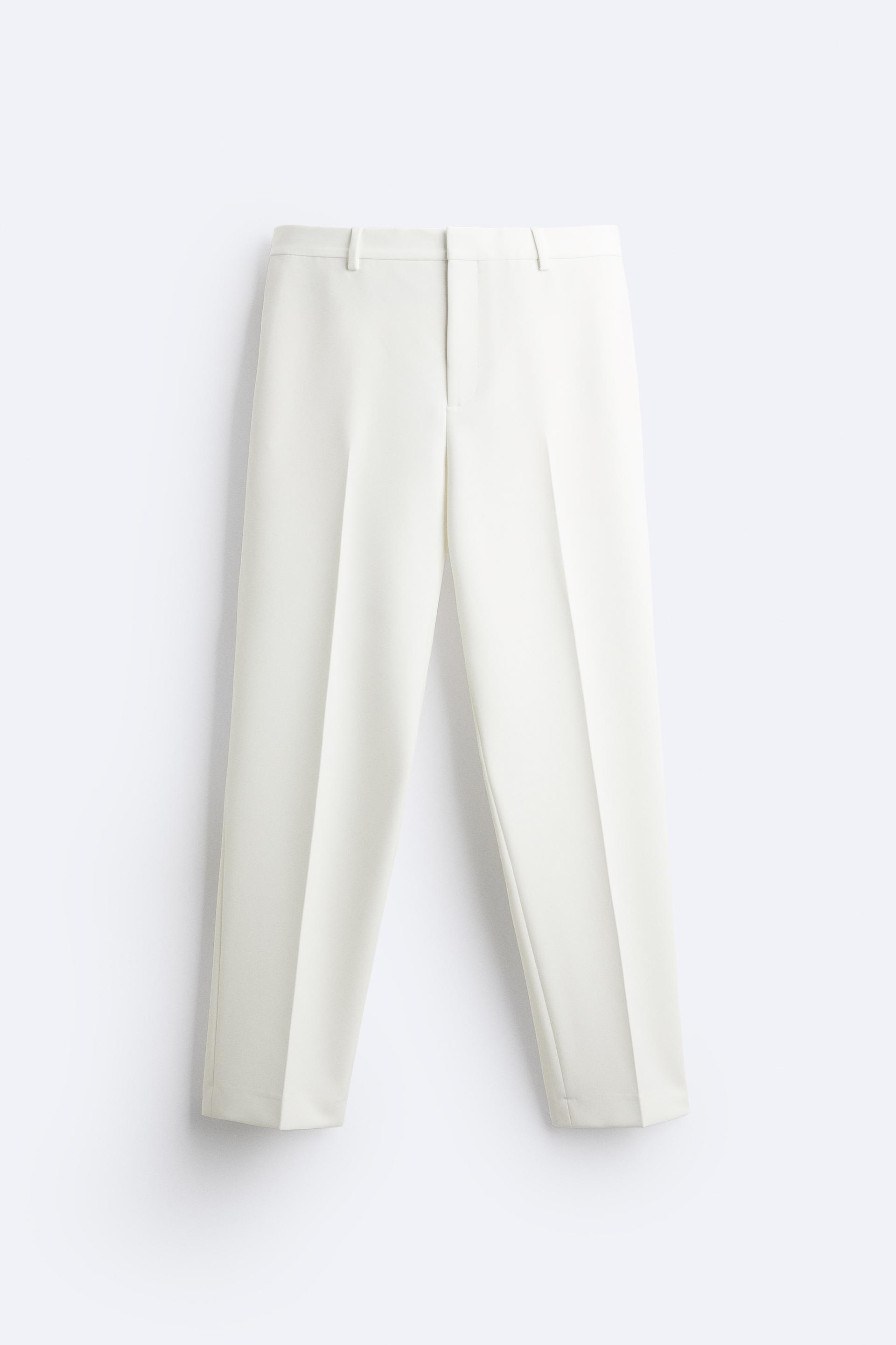 ZARA Official Website  White trouser pants, Brilliant clothing, Trousers  women