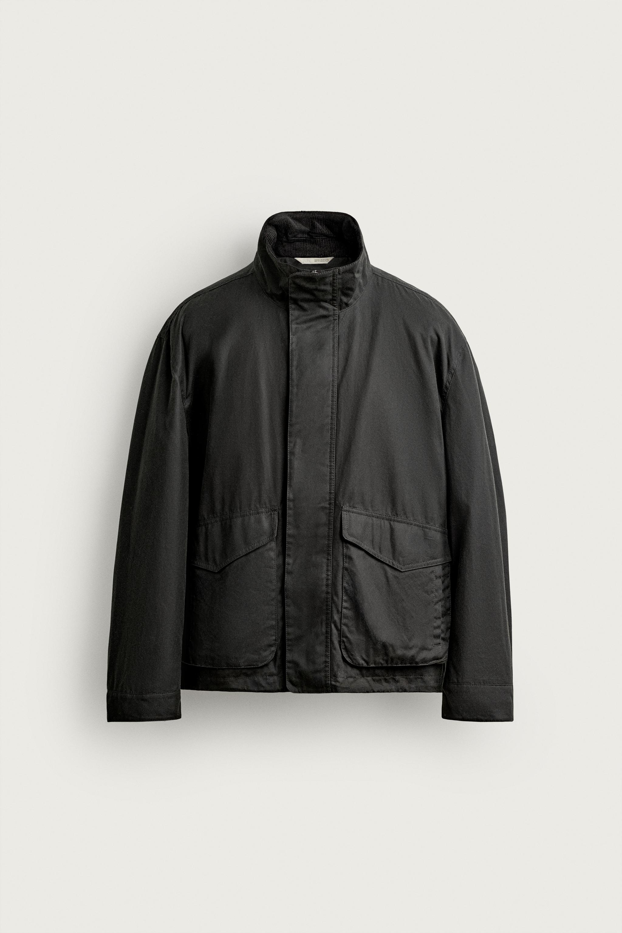 BLOUSON REGULAR FIT EFFET CIRÉ