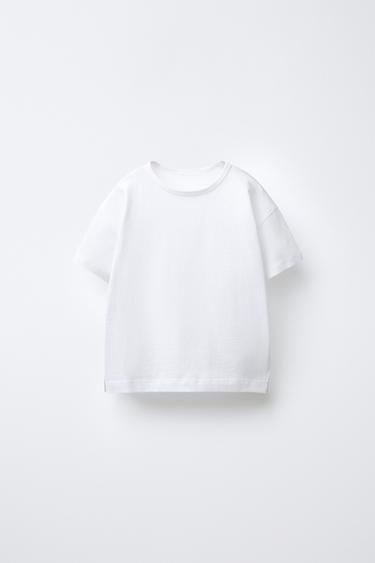 CAMISETA LISA - Blanco de Zara - Imagen 0