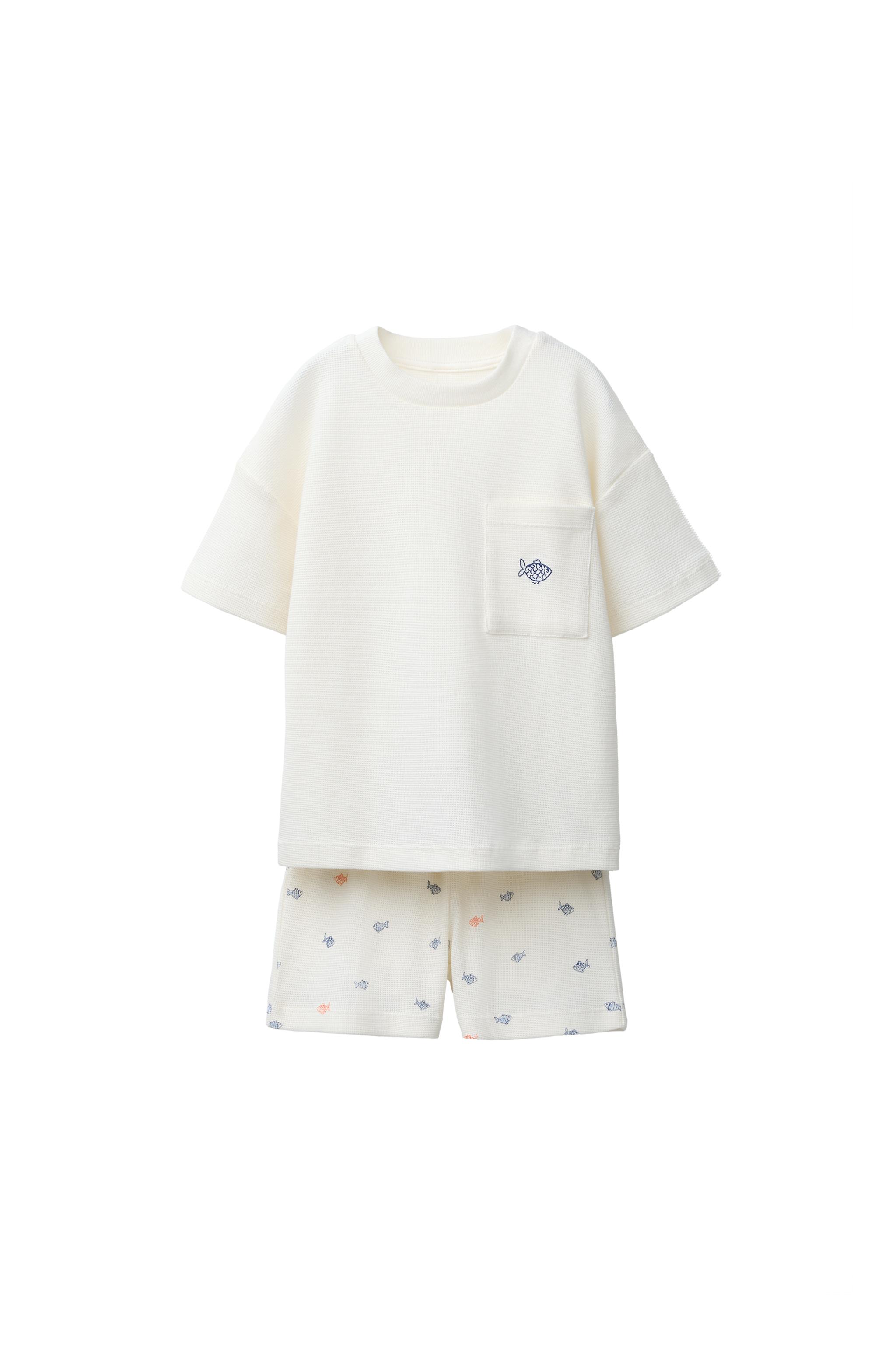 2-6歳/フィッシュプリントパジャマ - ホワイト | ZARA Japan / 日本