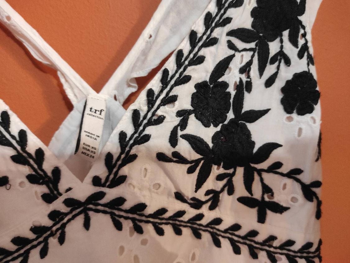 CONTRASTING EMBROIDERED TOP - Image 5