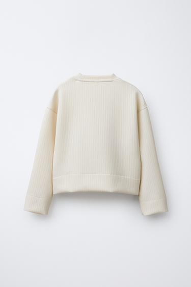 SLOGAN SWEATSHIRT - Ecru by Zara - Image 1