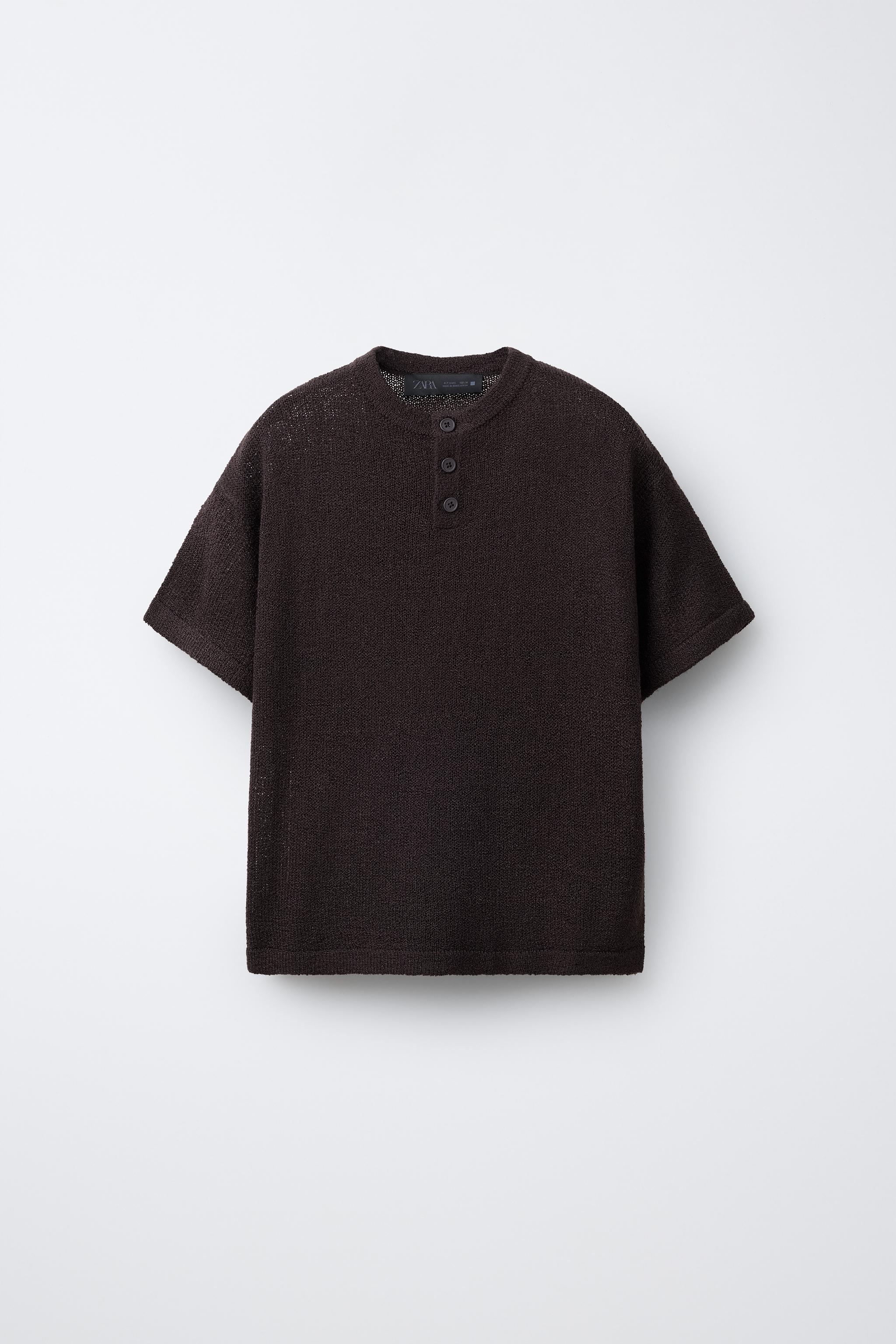 T-SHIRT EN MAILLE RUSTIQUE