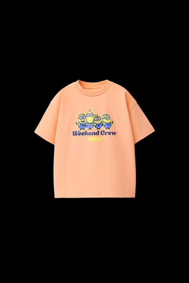 CAMISETA ESTAMPADO MINNIONS © - Naranja de Zara - Imagen 0