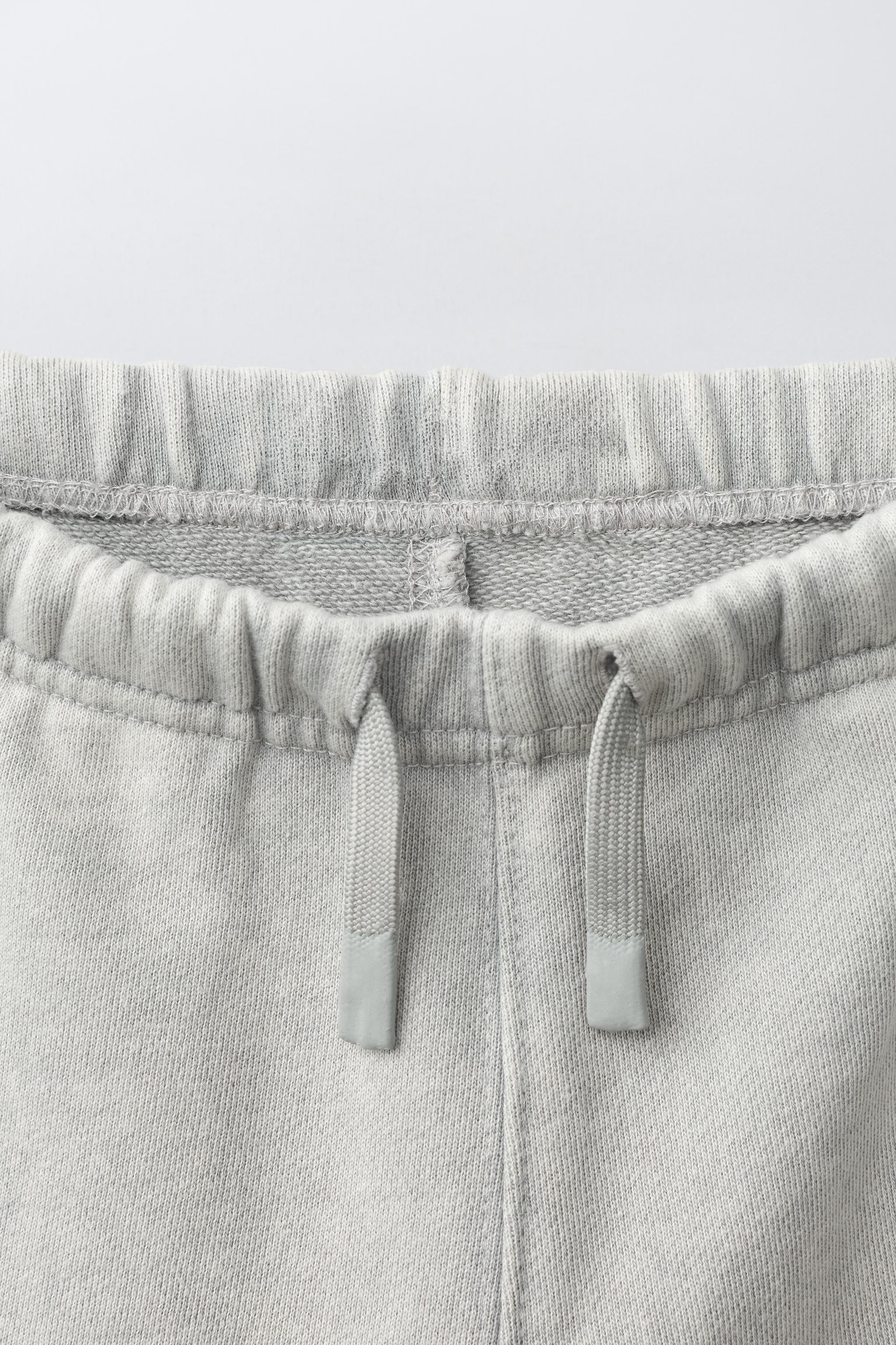 PANTALON EN MOLLETON BARREL EFFET DÉLAVÉ