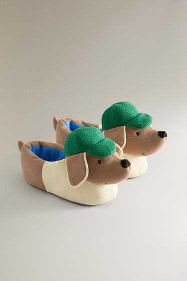 KIDS' SUMMER CLUB SLIPPERS - Brown by Zara - Image 1