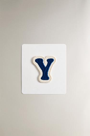 THERMO-ADHESIVE LETTER Y PATCH - Blue by Zara - Image 0