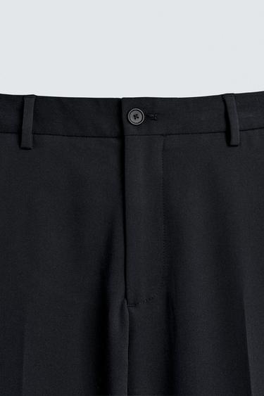 COMFORT SUIT TROUSERS - Navy blue by Zara - Image 7