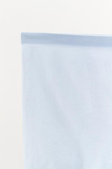 SHORT JUPE-CULOTTE AVEC POLYAMIDE - Bleu clair de Zara - Image 6