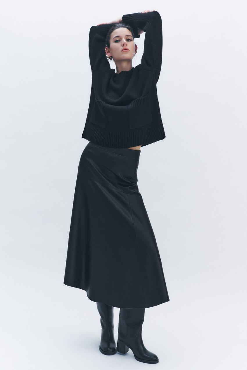 La falda metalizada de Zara que llevamos dos semanas esperando y cómo  ponérsela en otoño