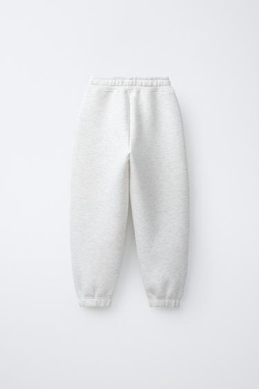 PANTALON SPORT LOGO NÉOPRÈNE - Gris chiné de Zara - Image 1