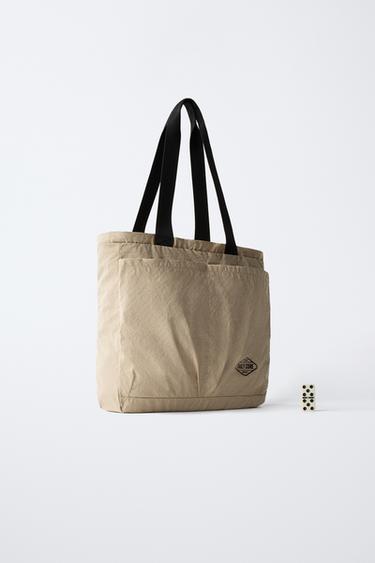 TECHNICAL TOTE BAG - Sand Brown by Zara - Image 5