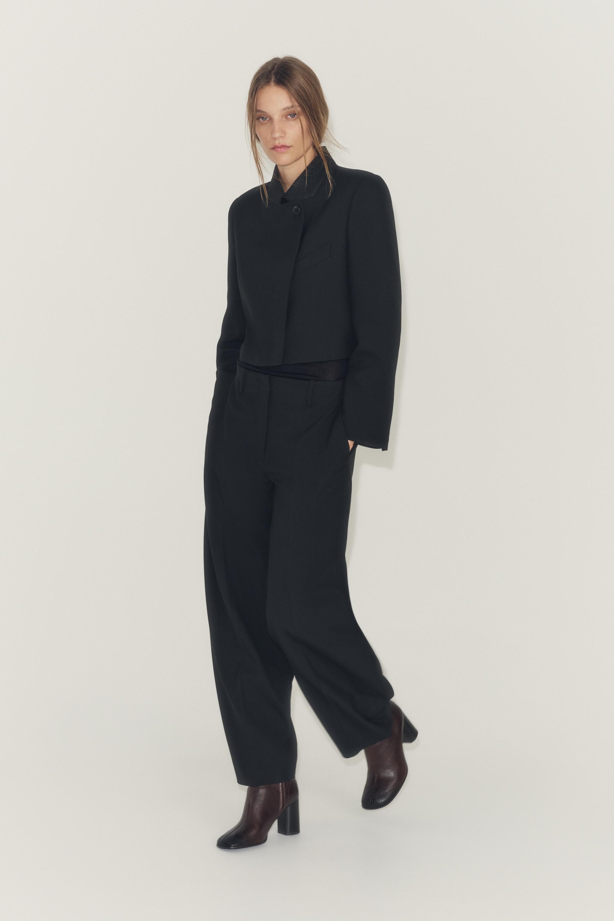 Женские брюки Zara ZW COLLECTION BALLOON PANTS — фото 4
