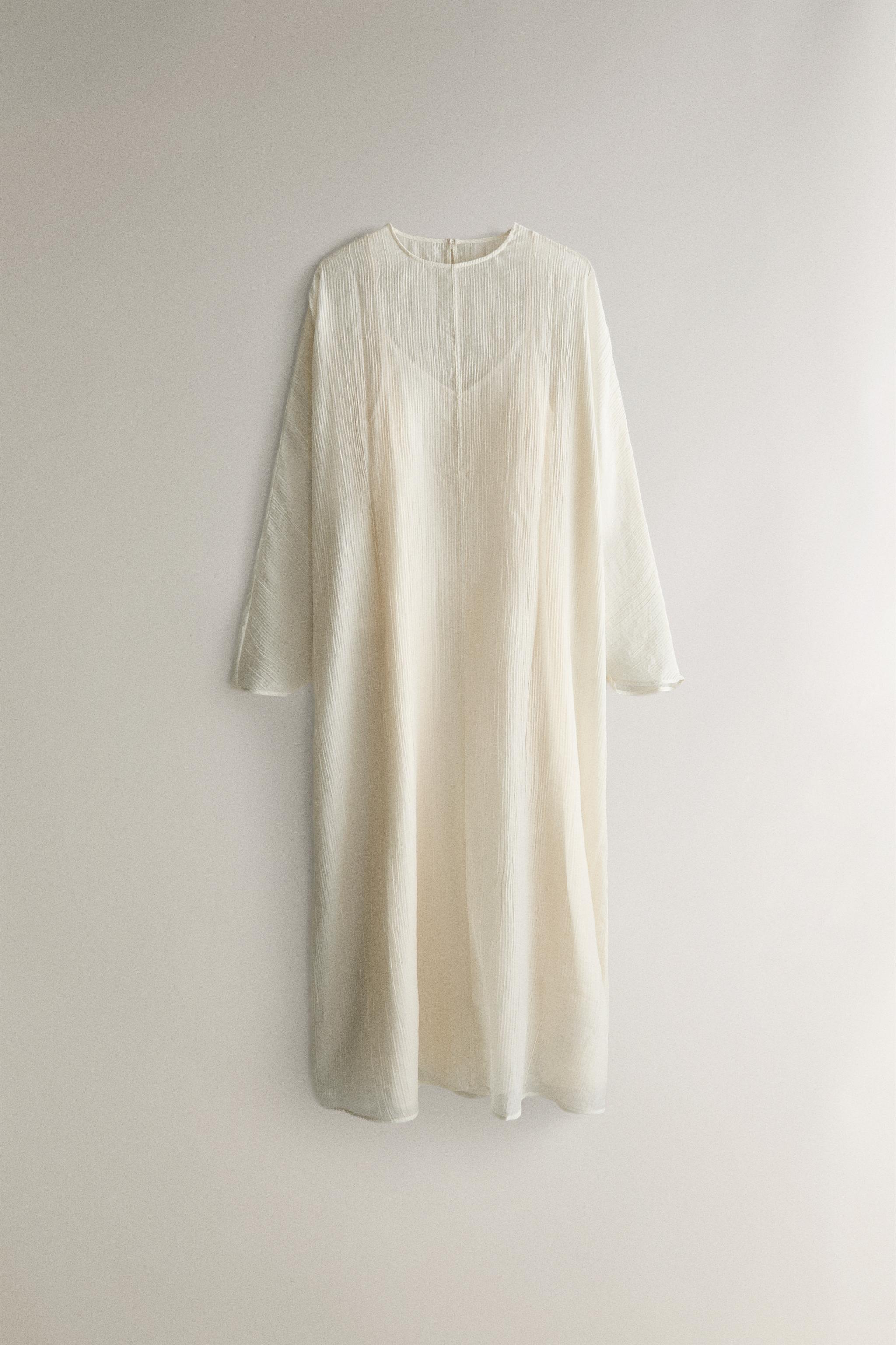 TWO-PIECE NIGHTGOWN - Oyster-white | ZARA United States
