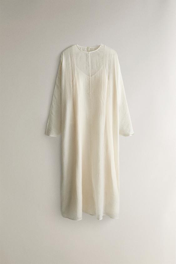 CAMISOLA DE DUAS PEÇAS - Branco-marfim da Zara - Imagem 0