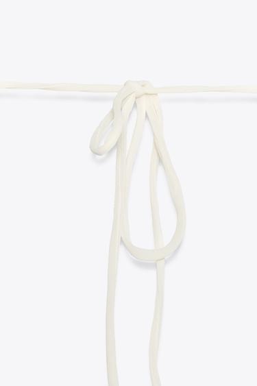 TOP HALTER TEXTURÉ - Blanc cassé de Zara - Image 2