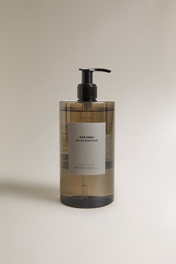 (500 ML) SABONETE LÍQUIDO DE MÃOS E CORPO DARK AMBER - Marrom / Toupeira da Zara - Imagem 0