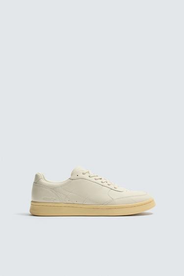 RETRO LEATHER TRAINERS - White by Zara