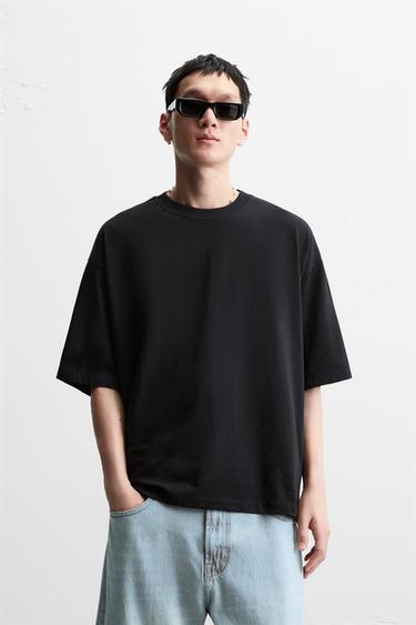 BASIC BOXY FIT T-SHIRT - Black by Zara