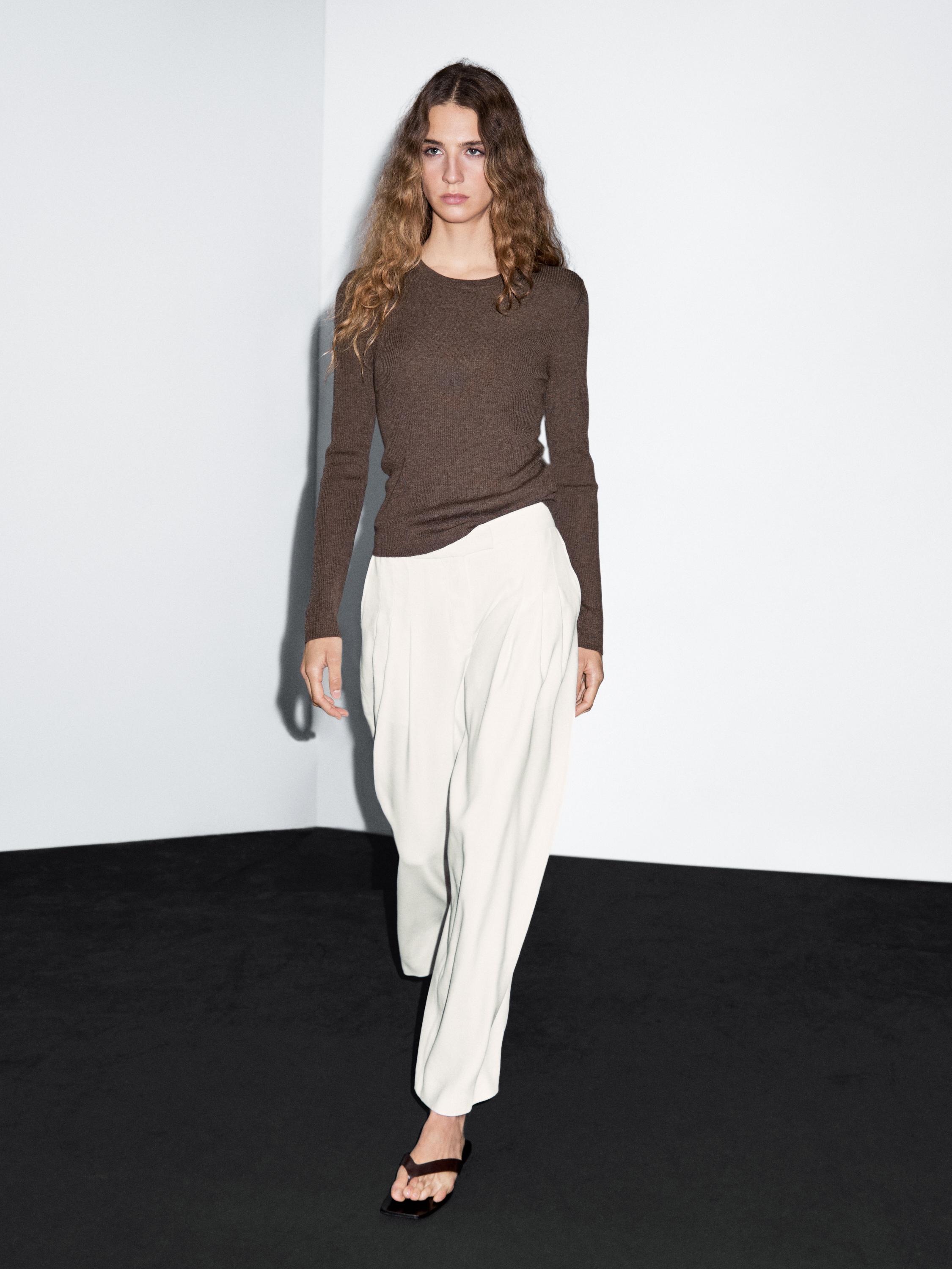 Jupe-culotte à pinces