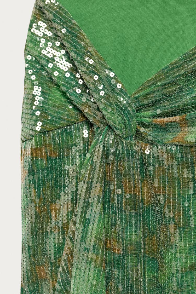 SARONG CON NUDO DE LENTEJUELAS MARISA BERENSON X ZARA 4
