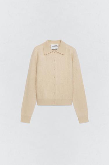 SOSHIOTSUKI X ZARA 울 폴로셔츠 칼라 재킷 - Zara 샌드