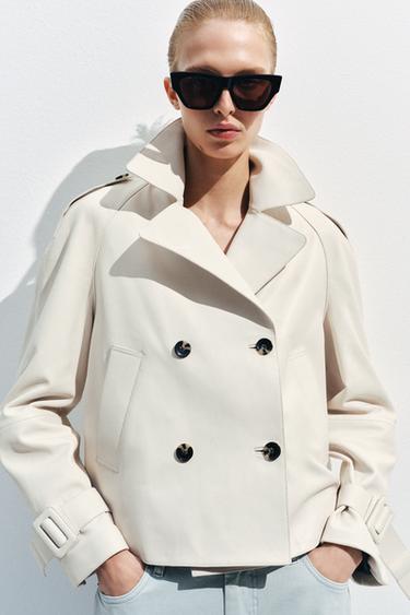 ZW COLLECTION LIMITED EDITION LEATHER JACKET - Ecru by Zara