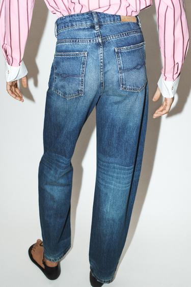JEANS Z1975 STRAIGHT-LEG HIGH-WAIST - Mid-blue by Zara - Image 5