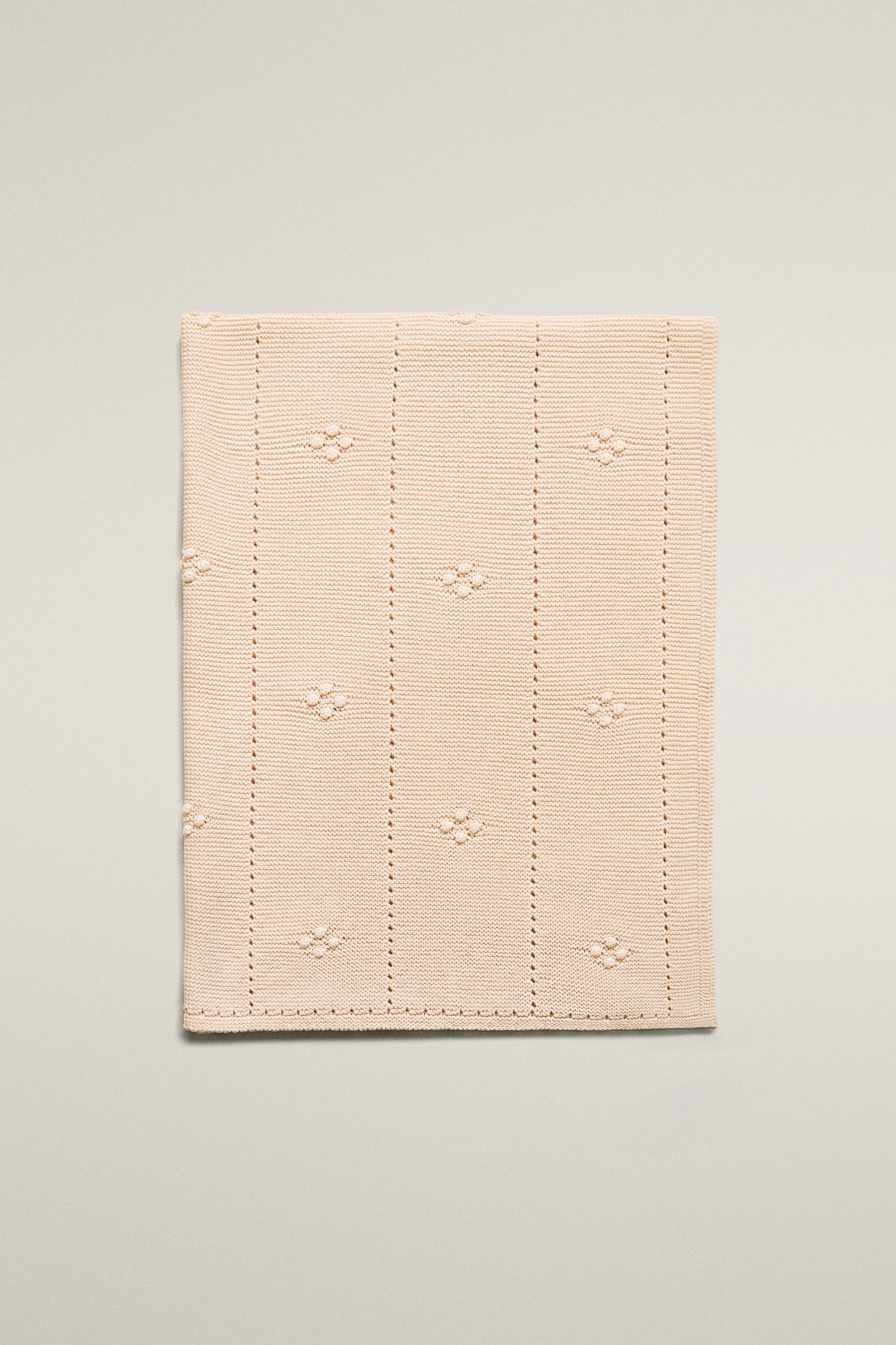 COUVERTURE BÉBÉ COTON AJOURÉ
