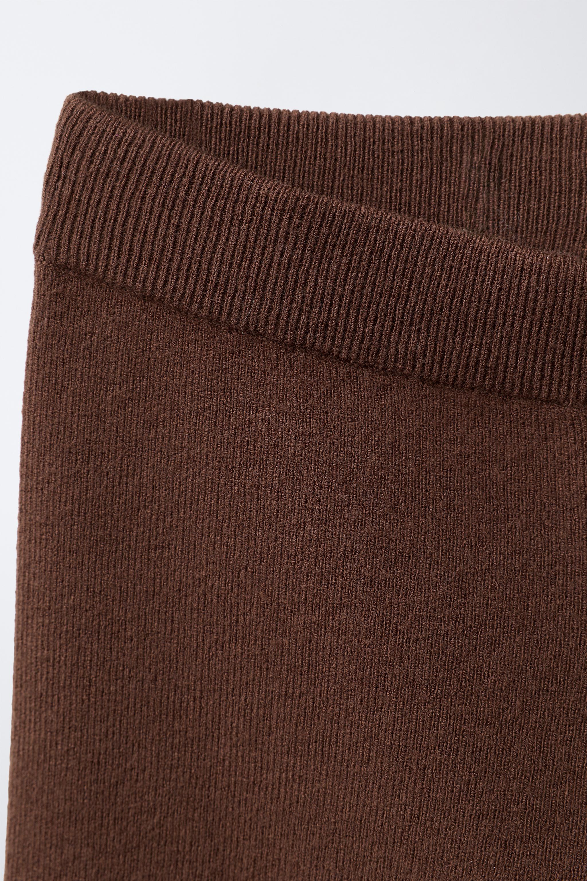 FLARE KNIT PANTS WITH BOWS