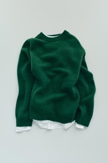 JERSEY 100% CASHMERE - Verde de Zara
