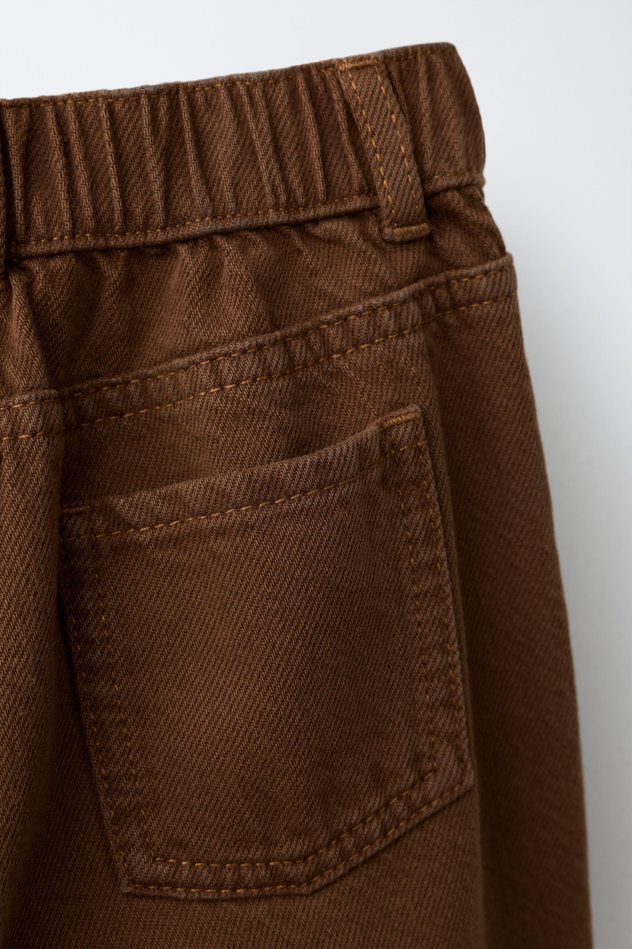 PANTALON JUPE-CULOTTE EN SERGÉ À VOLANT