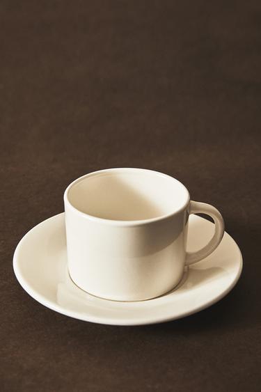 STONEWARE TEACUP - White by Zara - Image 5
