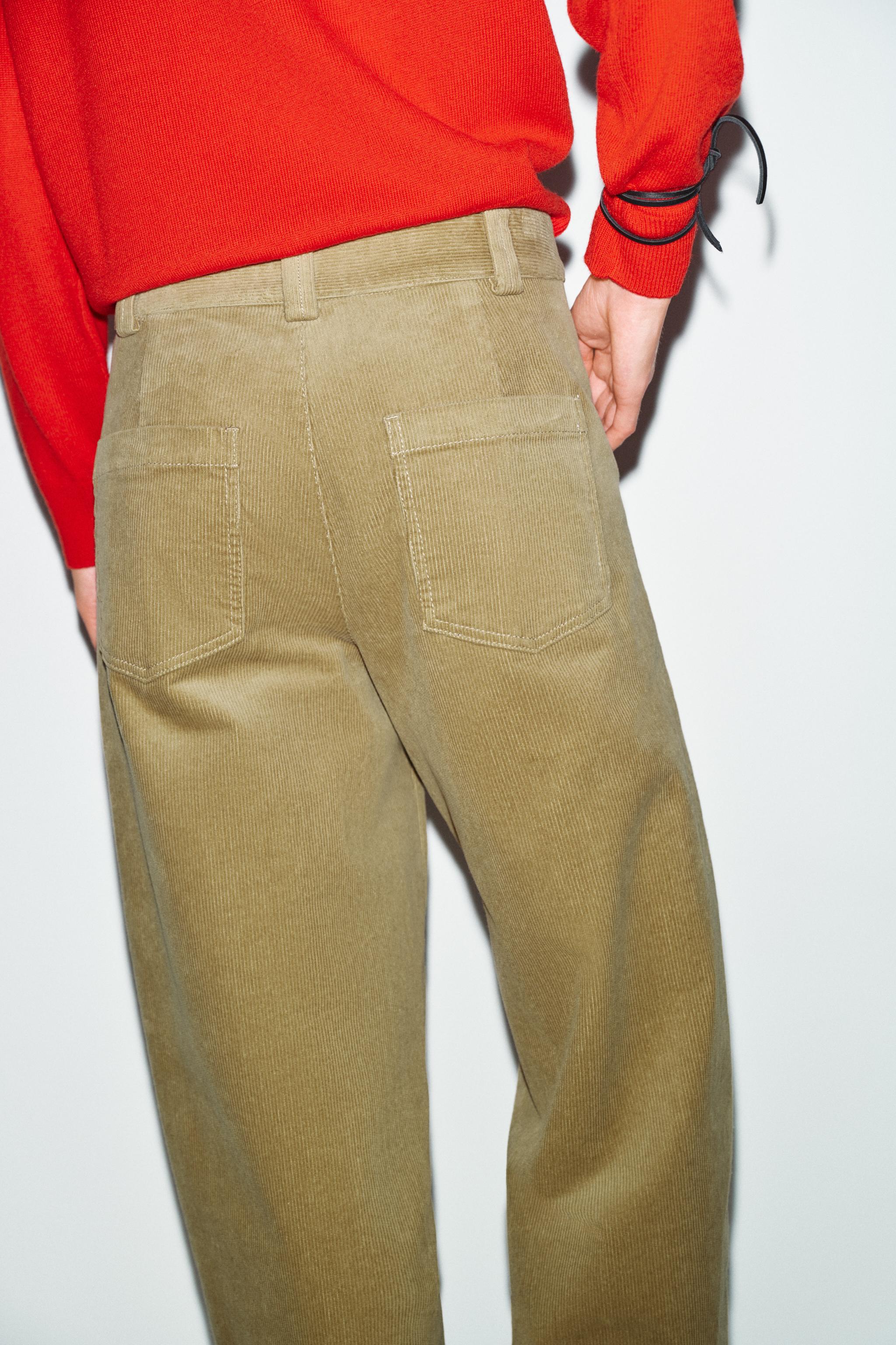 CORDUROY BARREL PANTS