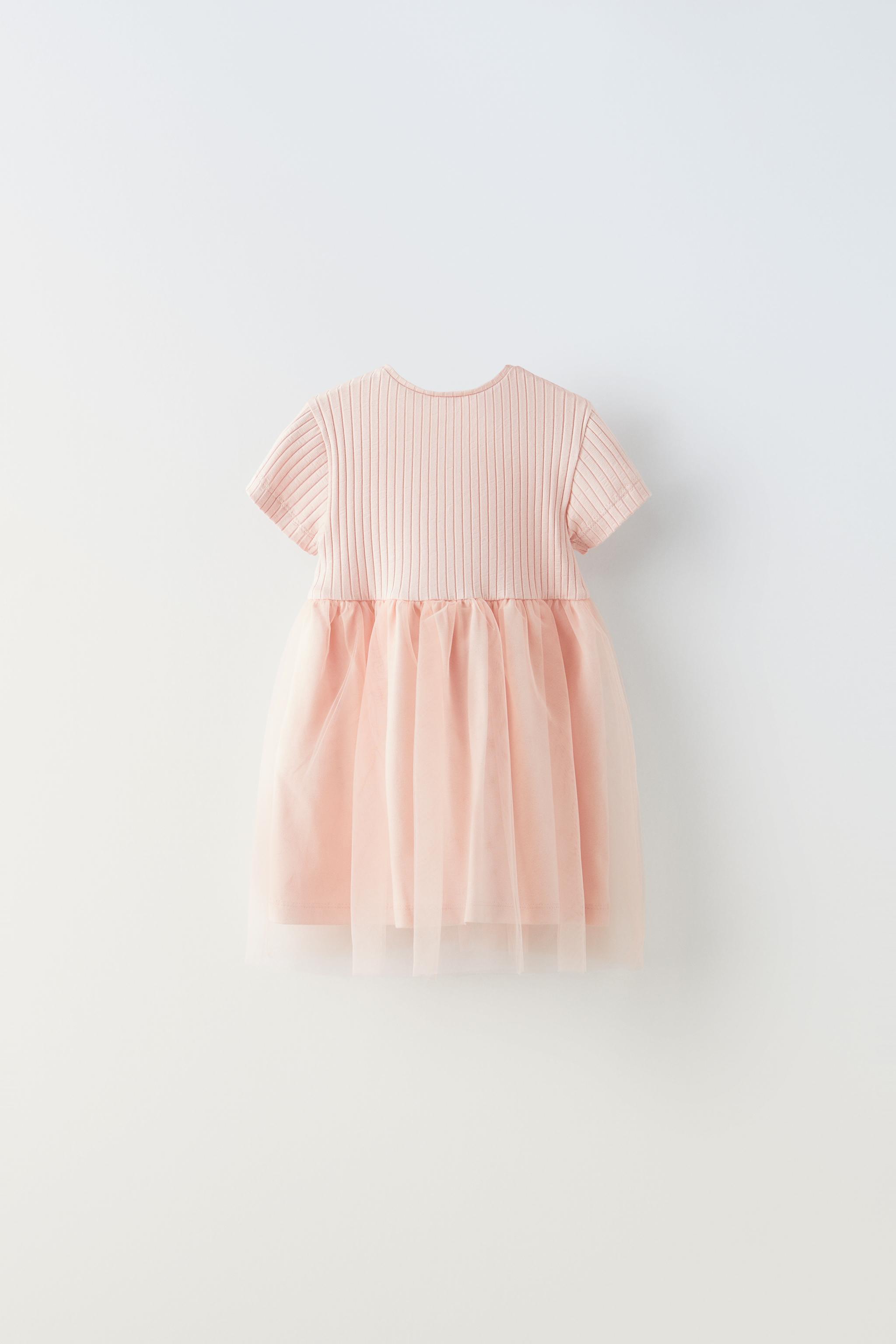 Pink tulle 2024 dress zara