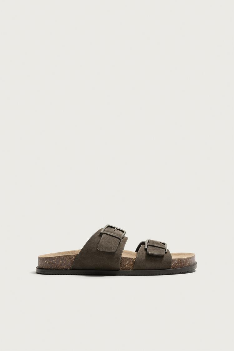 Sandalias de cuero con tiras 4