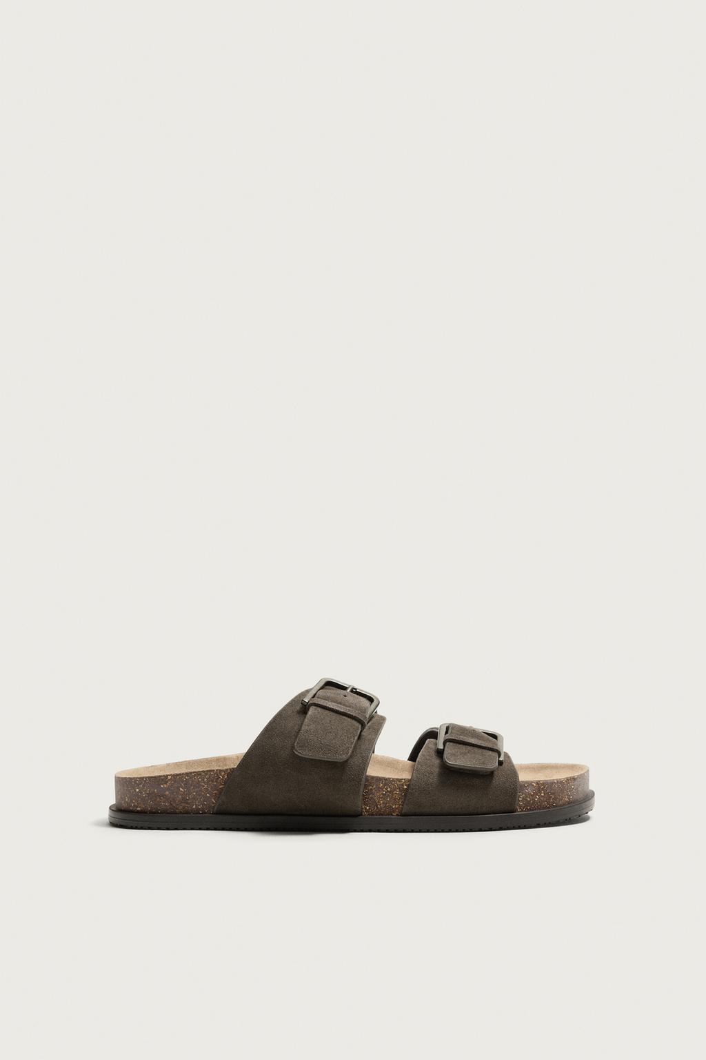 LEATHER STRAPPY SANDALS