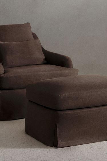 ARMCHAIR 01 LINEN COVER — Eggplant 2