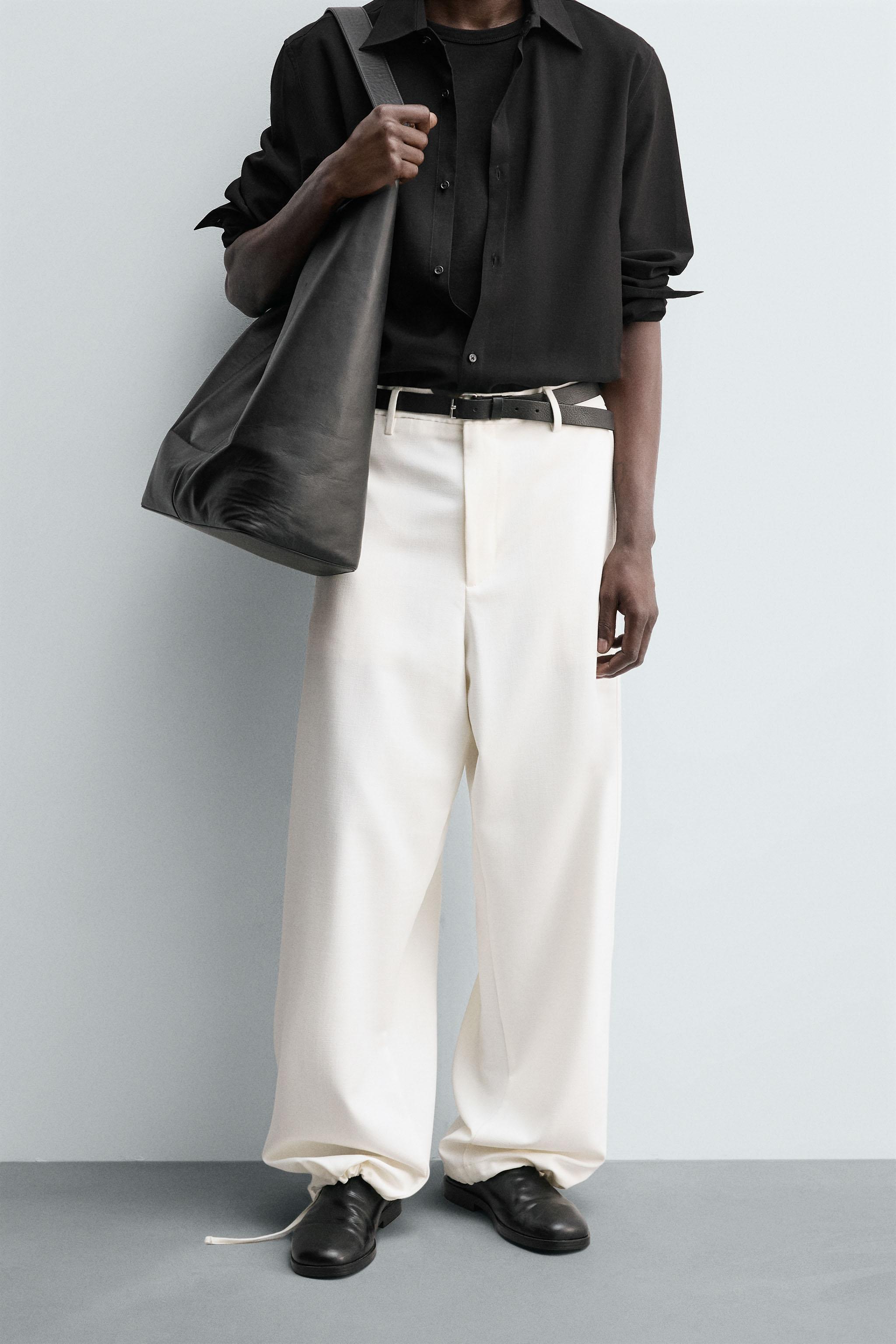 PANTALON COUPE DÉCONTRACTÉE TEXTURÉ