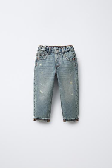 JEAN BAGGY DÉCHIRÉ - Bleu moyen de Zara - Image 0