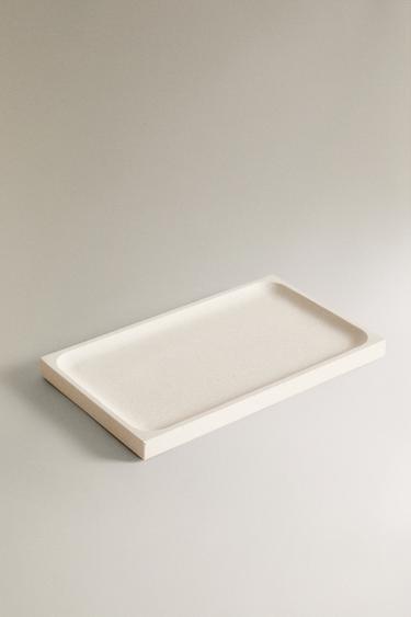 WHITE MARBLE BATHROOM TRAY - white by Zara - Image 1