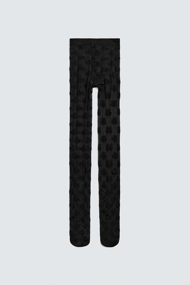 Zara MICKEY MOUSE SILHOUETTE HARRY LAMBERT FOR ZARA X DISNEY PANTYHOSE - Black