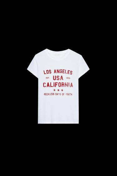 Zara WASHED EFFECT T-SHIRT - White - Image 0