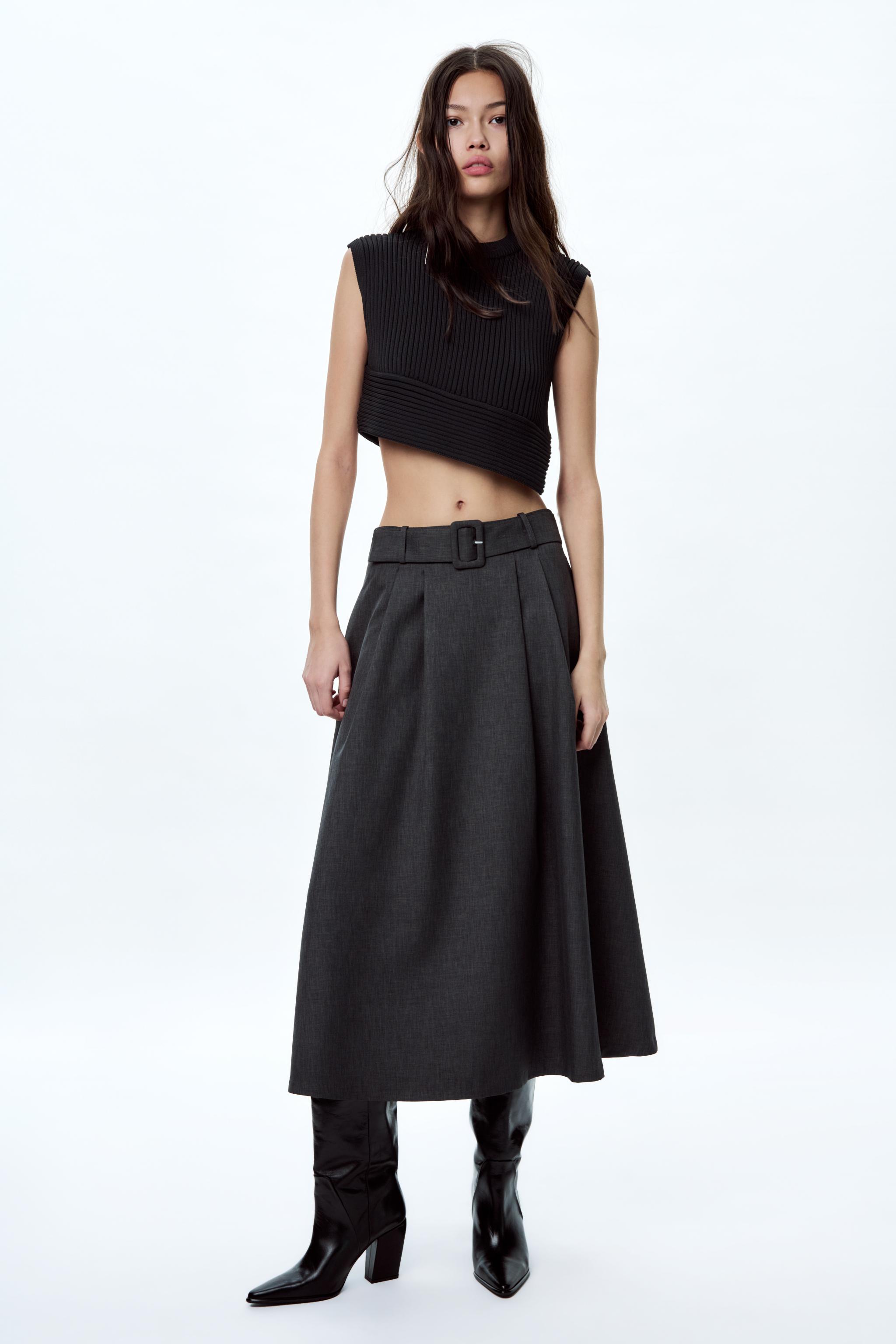 A line shop midi skirt zara