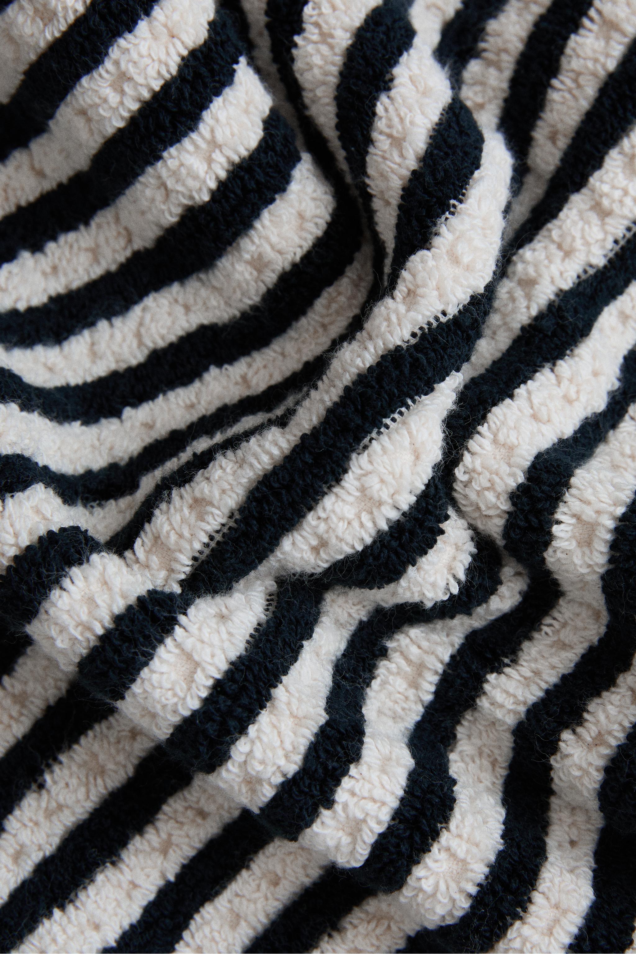 TWO-TONE STRIPED BATH MAT